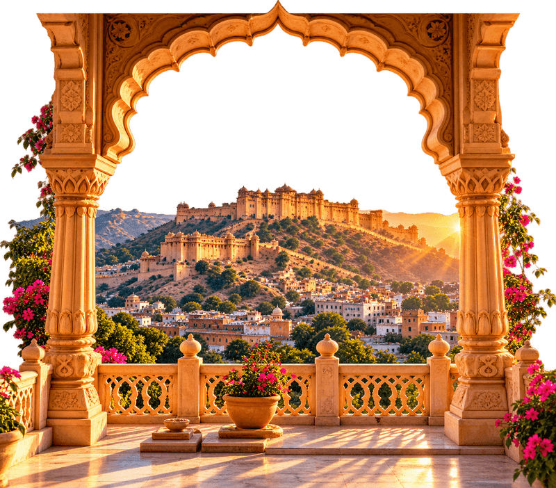 Amer Fort Jaipur Rajasthani Heritage Arch